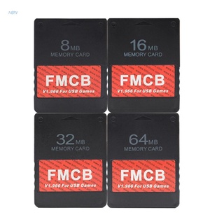 NERV FMCB v1.966 Free McBoot (8MB/16MB/32MB/64MB) Game Memory Card for PS2 USB Games