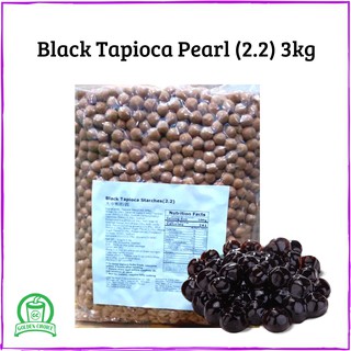 [Shop Malaysia] BLACK TAPIOCA BOBA PEARL ( 2.2 ) 3KG - suitable for Bubble Tea / Milk Tea