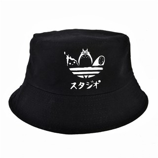 Cartoon Totoro Spirited Away Bucket Hat Summer No Face Faceless cap Panama