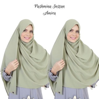 Hijab PASHMINA Instant AMIRA DOUBLE HYCON / PASHMINA AMIRA SIZE JUMBO (1)