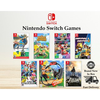 Nintendo Switch Games | Animal Crossing | Overcooked + Overcooked 2 | Mario Kart 8 Deluxe | Ring Fit Adventure