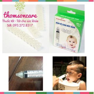 Tana nasal hygiene knob - Baby safety silicone nose hygiene knob - Attached to syringe - Retail