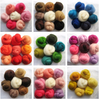 36 Colors Wool Fibre Roving Sewing Needle Felting (1)