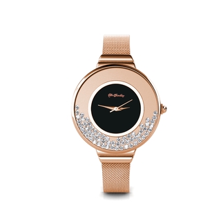 Crystaline Watch (Rose Gold) - Made with premium grade crystals from Austria