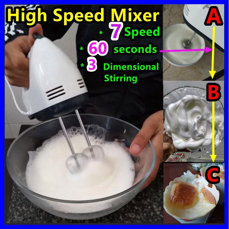 Egg Cake Making Tool Pouder Stirring Stir Beater Electric Mixer Mixer