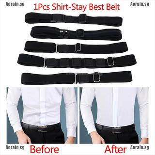 JJ 1Pcs Shirt-Stay Best Shirt Stays Black Tuck It Belt Shirt Tucked Mens Shirt Stay BV