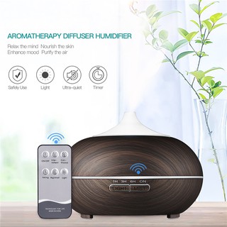 550ml Remote Control Ultrasonic Air Humidifier Purifier 7 Color LED Light (1)
