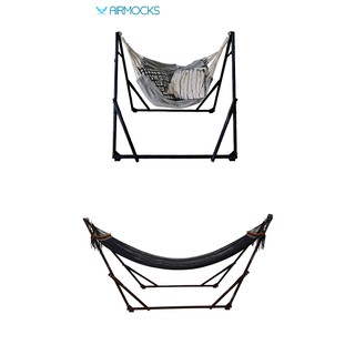 Airmocks 2-In-1 Zen Dual Black Frame Convertible (Hammock + Swing Chair)