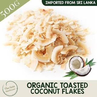 Organic Toasted Coconut Flakes [500g] [TheNutsWarehouse] (1)