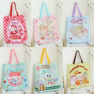 Foldable Bag Reuseable Bag Shopping Eco Bag Sanrio Hello Kitty Chinamoroll My Melody Little Twin Star