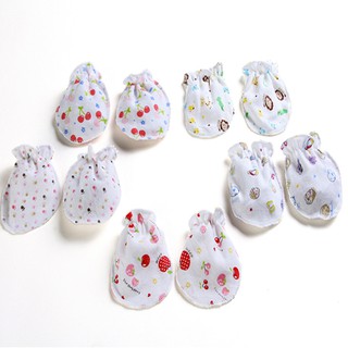 10Pairs Newborn Infant Baby Soft Cotton Gloves Anti Scratching Infant Gloves