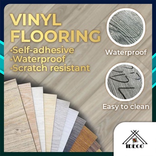[Shop Malaysia] iDECO DIY Vinyl Self Adhesive Flooring 54sqft/36pcs (1)