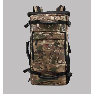 *SG seller* KAKA Canvas Backpack MenKAKA 40L Men Waterproof Large Capacity Backpack Function Luggage Travel Shoulder Bag