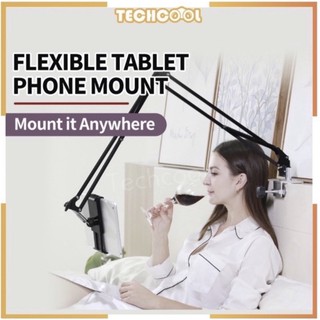 [SG Ready Stock] Flexible Adjustable Tablets Phone Holders Aluminums Stand Support 4" -15" inch 360 Rotate Non slips