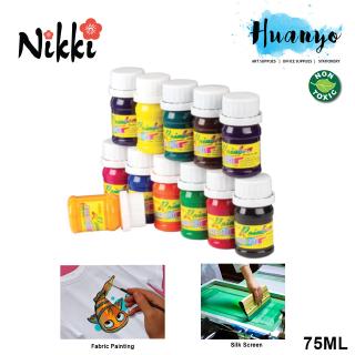[Shop Malaysia] NIKKI Rainbow Non Toxic Fabric Paint Dye (75ML)