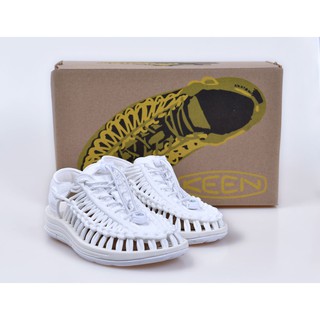 Original Keen Uneek Flat-M Summer Woven Stretch Sandals Wading Shoes / Gray