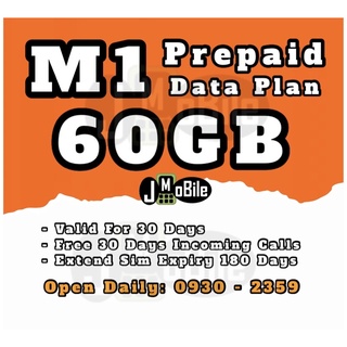 M1 Prepaid 60GB Data Plan