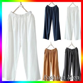 🍒HOT SALE💎 Women Palazzo High Waist Wide Leg Culottes Cotton Linen Loose Pants Fashion