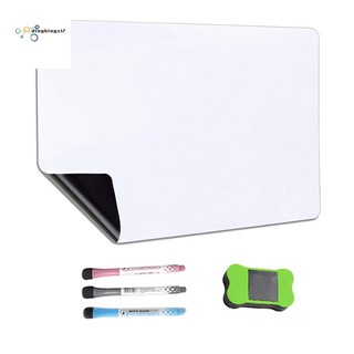 `Magnetic Dry Erase Whiteboard Calendar For Refrigerator with 3 Pens and Large Eraser,For Notes Weekly Planning Drawing