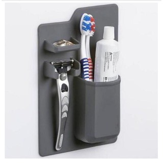 Silicone Toothbrush Holder Wall Bathroom Shelf Self-priming Storage Box