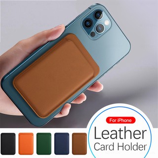 Universal Phone Back Wallet Card Slot For iphone12 iPhone13 iPhone 12 Pro Max 13 Pro Max 12 mini Case Luxury Leather Magnetic Pouch Card Pocket Holder Bag