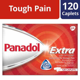 Panadol Extra, Pain Relief for Strong Headache and Tough Pain, 120's