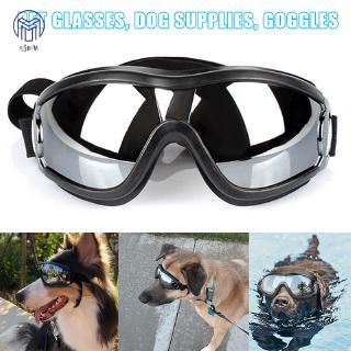 ☆SJMW☆ Pet Dog Sunglasses Anti-fog UV Resistant Waterproof Goggles with Adjustable Strap