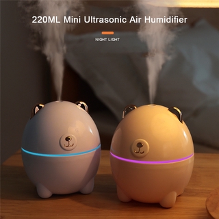NE 220ML Mini Ultrasonic Air Humidifier Soft Light USB Essential Oil Diffuser Car Purifier Aroma Anion Mist Maker