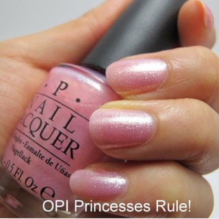 OPI Princesses Rules R44 15ml Nail Polish Pink Shimmer (1)