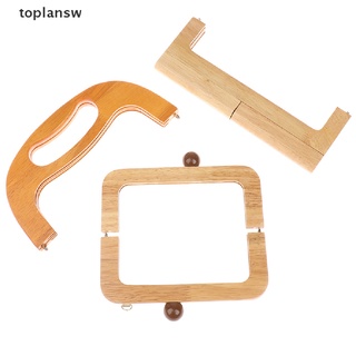 【TOL】 Wooden Bag Purse Frame Handmade Bag Parts Closure Clasp Buckles Purse Handles .