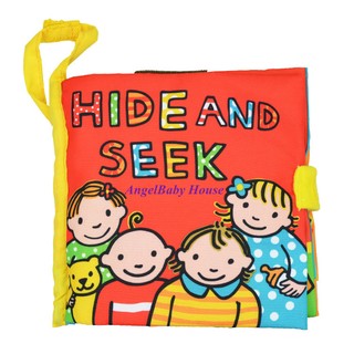 [Shop Malaysia] *Ready stock* Jollybaby toys touch and feel baby kid infant Cloth Soft reading book hide and seek