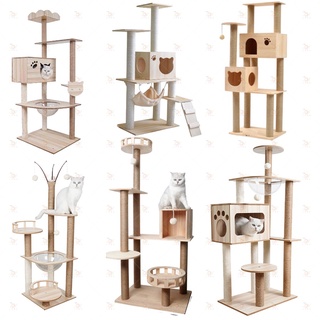 [SG SELLER] Cat Kitty Condo House Kennel Hut Scratcher Sisal Pole Scratching Post House Hut Tree Tower