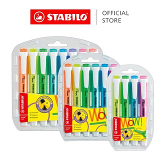 STABILO Swing Cool Highlighter Wallet of 4/6/8 Assorted Colours