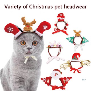 [SY] Pet Dog Cat Headwear Headband Cute Accessories For Christmas Party Decorati