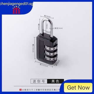 【In stock】Password Lock Small Padlock Dormitory Cabinet Luggage Travel Student Schoolbag Small Lock Waterproof Padlock Gym Door Lock