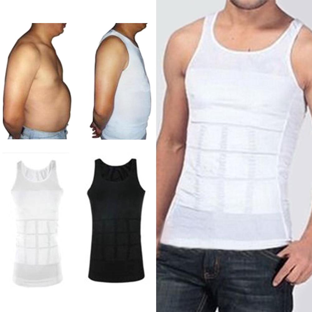 Men Body Slimming Tummy Shaper Belly Underwear Shapewear Waist Girdle Vest