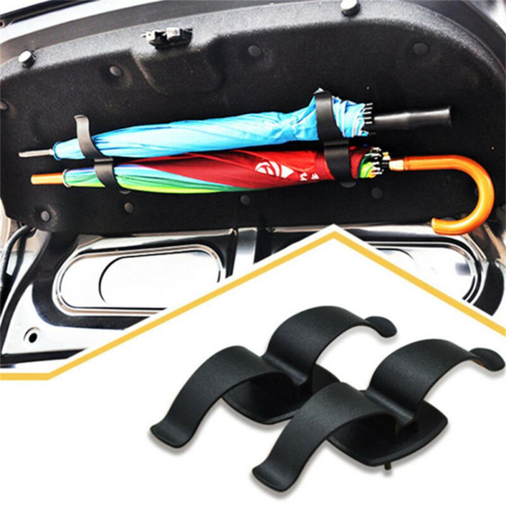 Home Car Umbrella Hook Holder Hanger Auto Seat Clip Rack Organizer Kit 2PCS