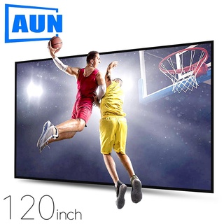 AUN Anti-light Projector Screen 120/100/60 inch. 16:9 Reflective Fabric Home theater, ALR Screen 4K 1080P projector LED/