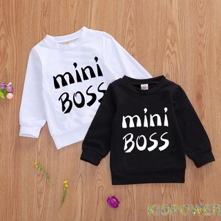 KPRQ-Toddler Kids Baby Boy Girl Clothes mini boss Pullover Fall Winter Casual Sweater