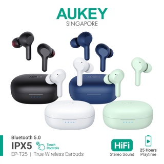 Aukey EP-T25/EP-T31 True Wireless Earbuds 20H/30H Battery Life, Water Resistant (18 Months Warranty)