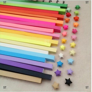 ST&Origami Lucky Star Paper Strips Folding Paper Ribbons Colors