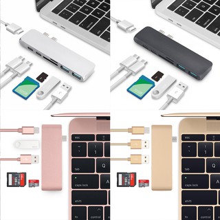 Dual Ports USB C Hub to HDMI USB 3.1 Data Type-C +TF SD Slot VGA Adapter for MacBook Pro 13 15 16 /Air 2020 2018 2019 2020 A2338 M1 A2337 A2251 A2289 A2179 A1932