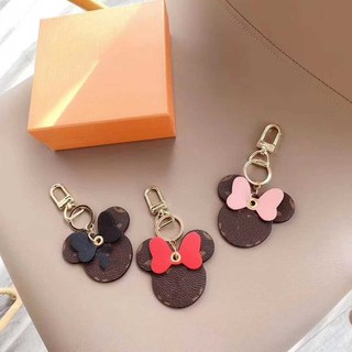 Minnie Mouse Bag Charm & Key Holder Sem Caixa Keychains with Box