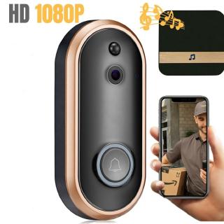 1080P WiFi Wireless Video Doorbell Two-Way Talk Smart Door Bell Security Camera